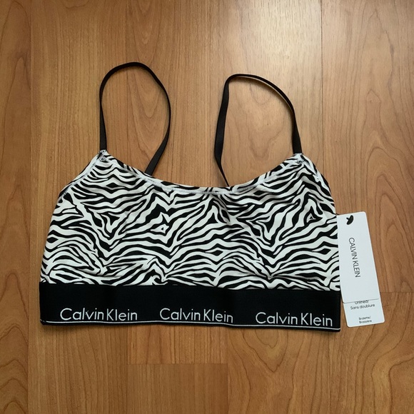 Calvin Klein Zebra Print Bralette - Picture 6 of 7